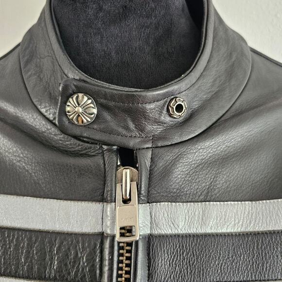 Motorcycle Leather Jacket - Picture 3 of 12